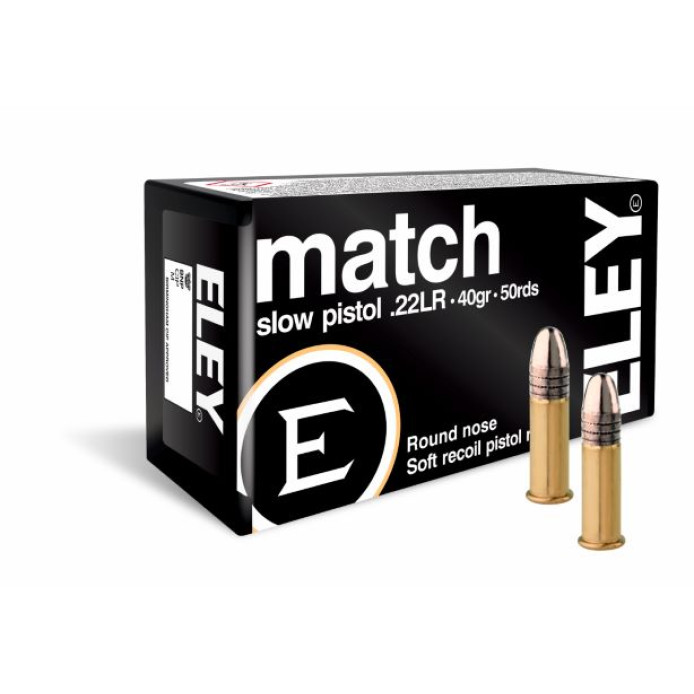 Eley LR22 Match Slow Pistol . 22 (50 stk æske)