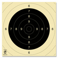 Pistolskive Præcision indstik 26x26 25/50m ISSF (250 stk)