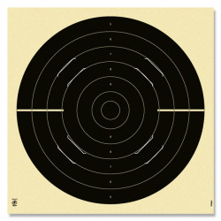 Pistolskive Duel 25m ISSF (250 stk)